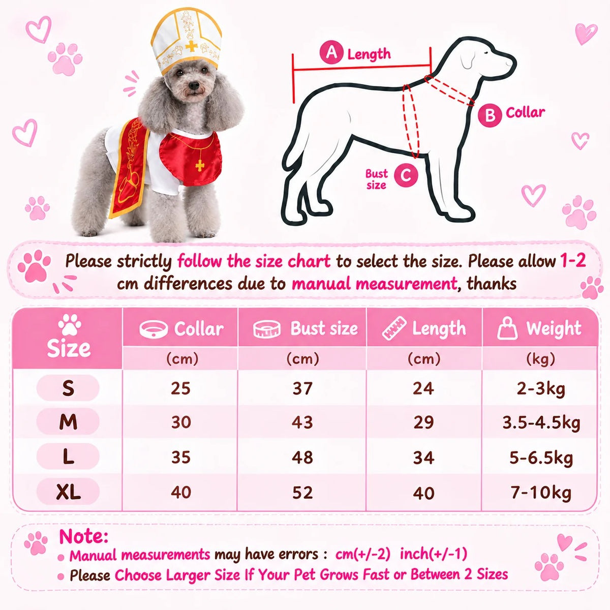 HolyPawz Pet Costume